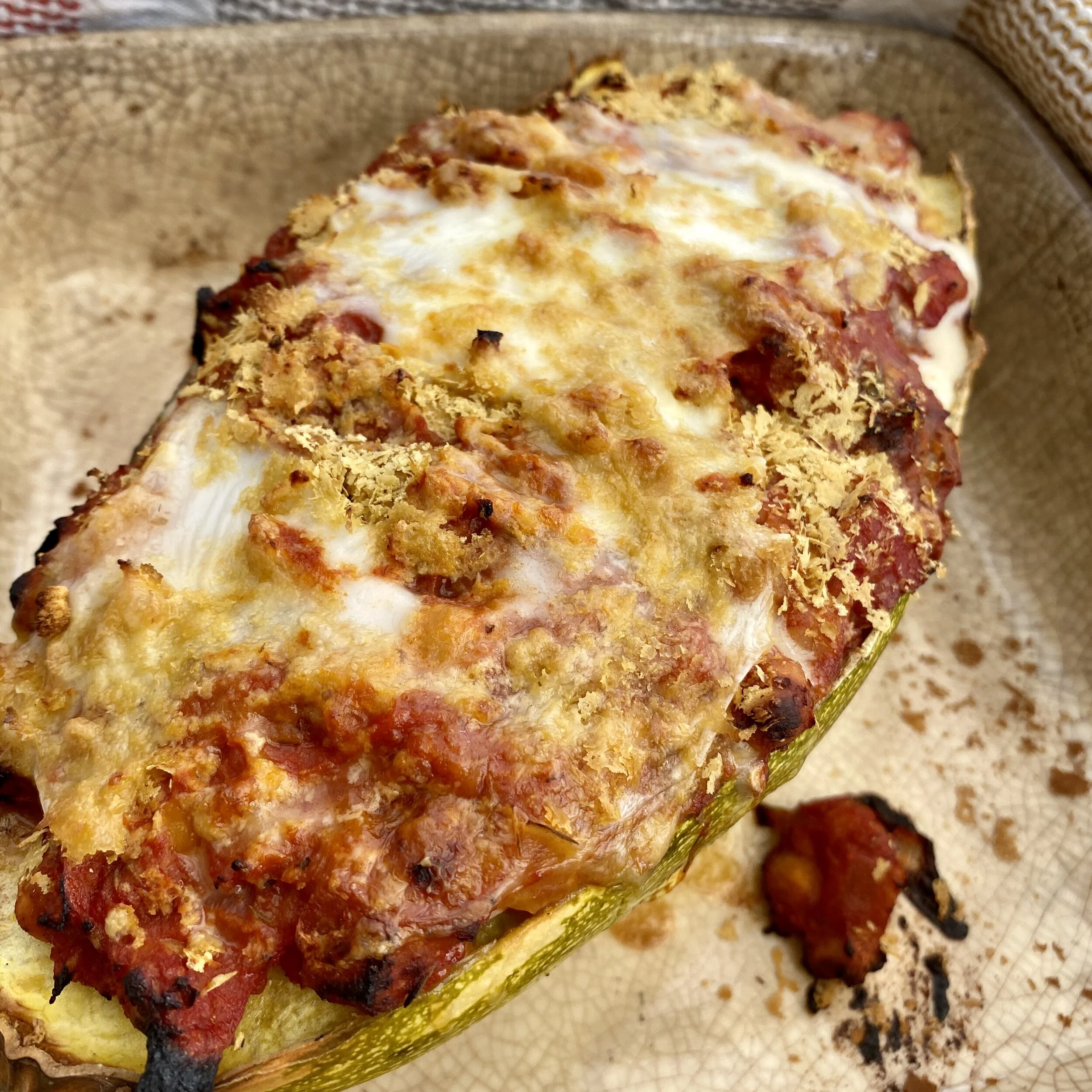 Spanish Stuffed marrow