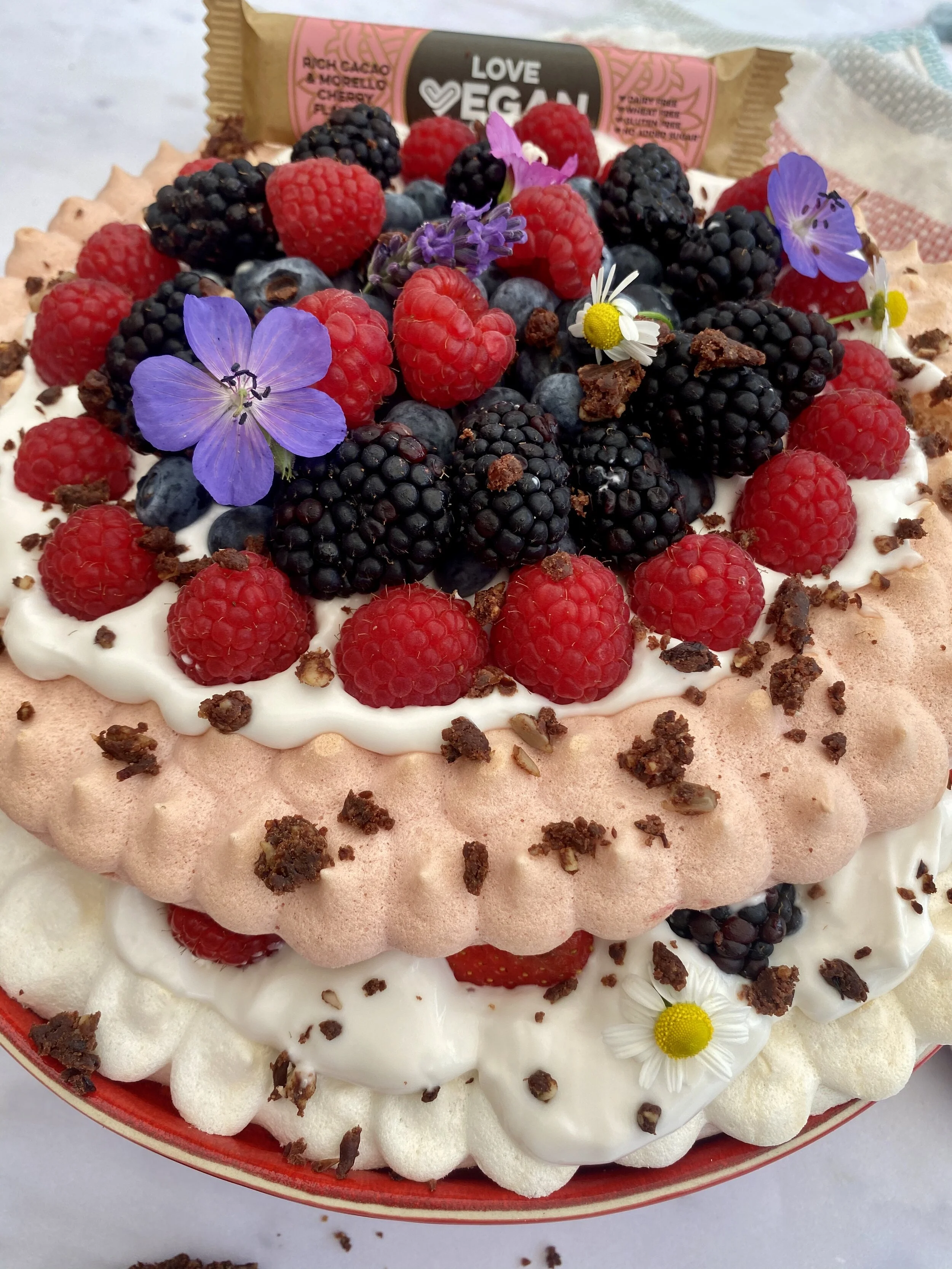 Double Layered Vegan Pavlova