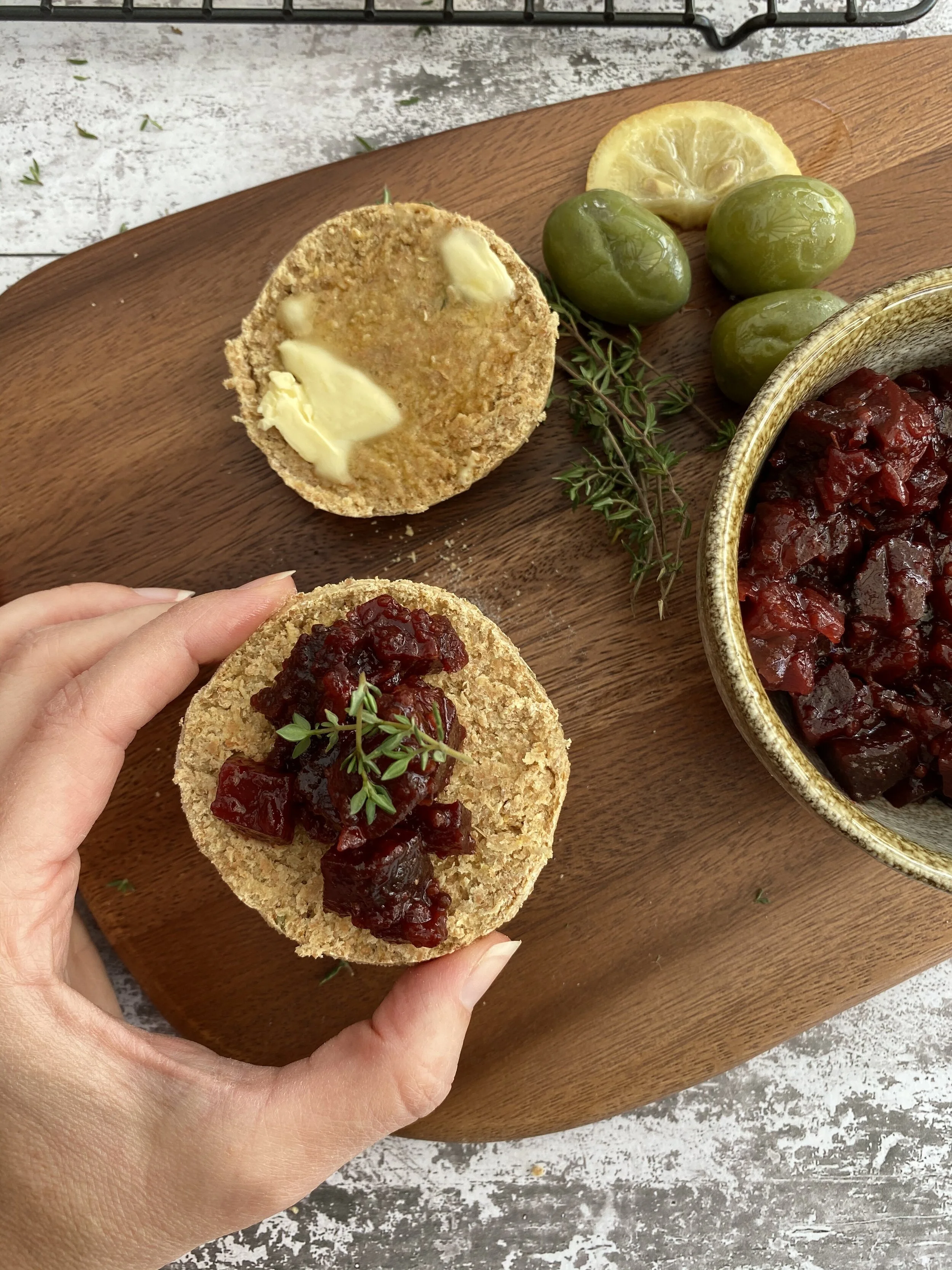 'Cheesy' vegan scones