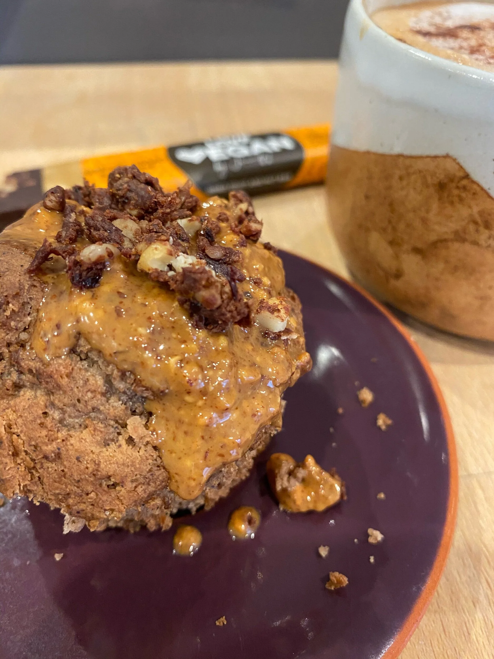 Cacao and berry breakfast muffins (HEALTHY)