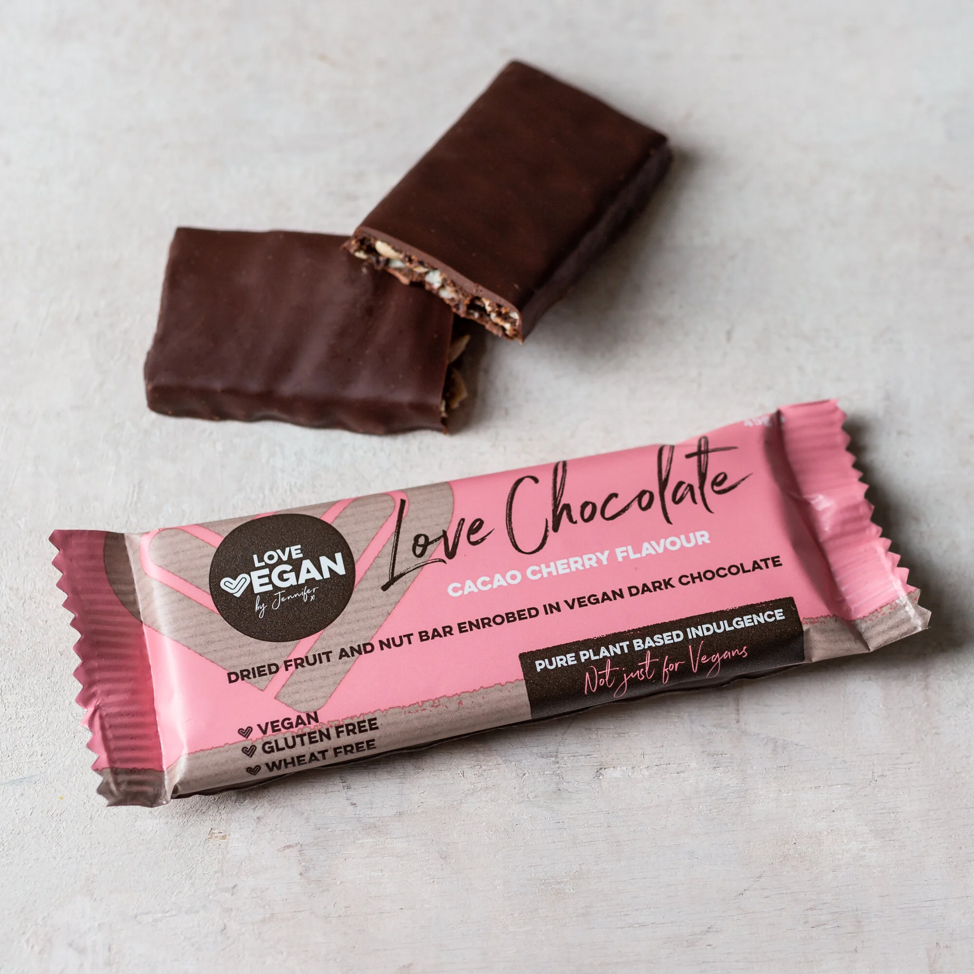 Cacao & Cherry Vegan Dark Chocolate - 20 Bar Pack