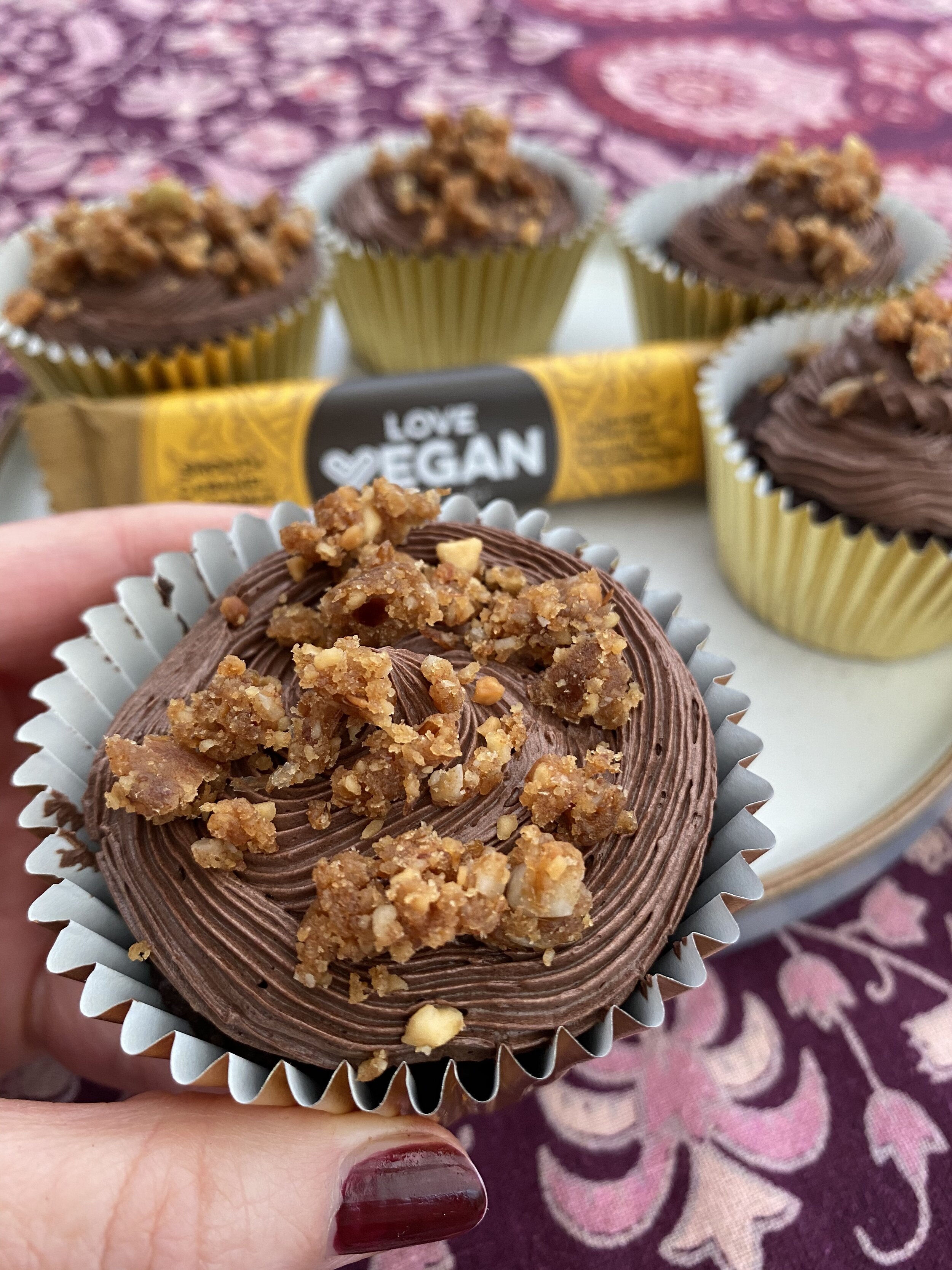 Chocolate and Caramel Cakes (Healthier Version)