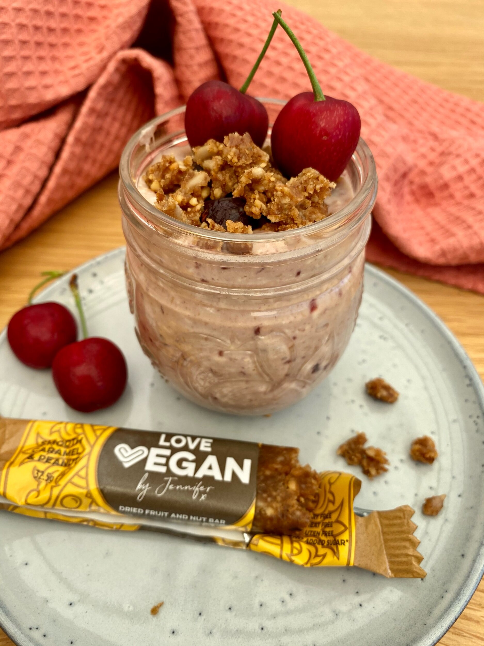 Overnight Caramel, Chia and Cherry Pot