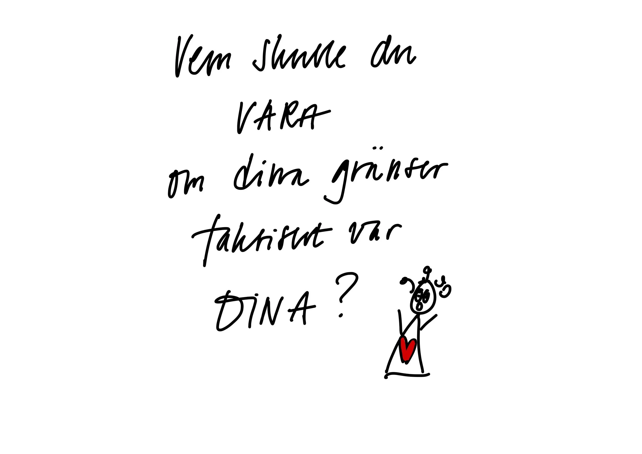 Vem skulle du vara om dina gränser faktiskt var DINA?