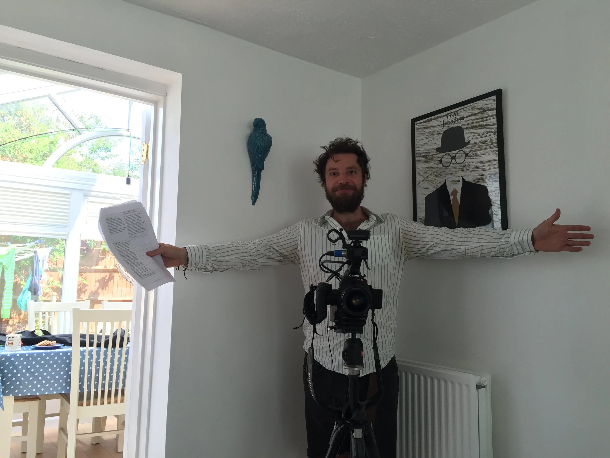 Filming our Crowdfunding video