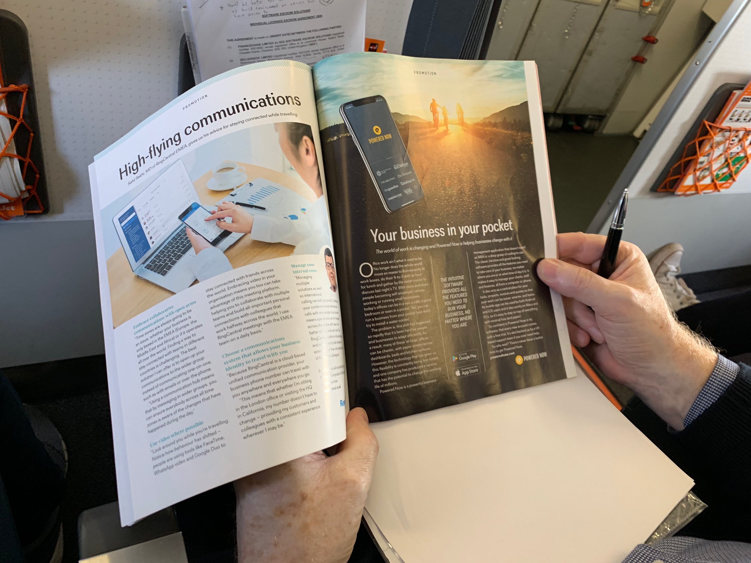 Finding us in the EasyJet magazine, 2018