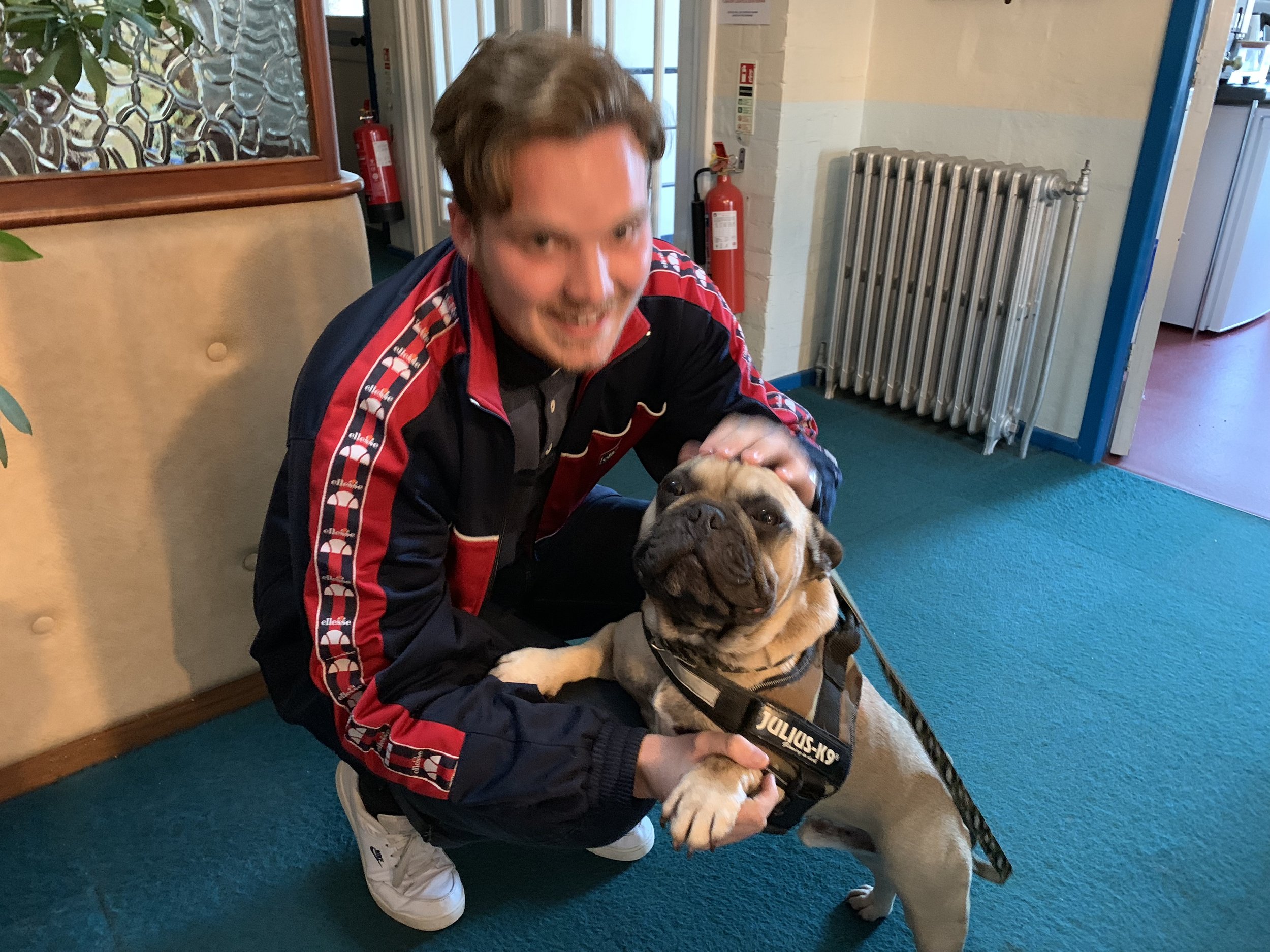 Jake and his boss, 2018