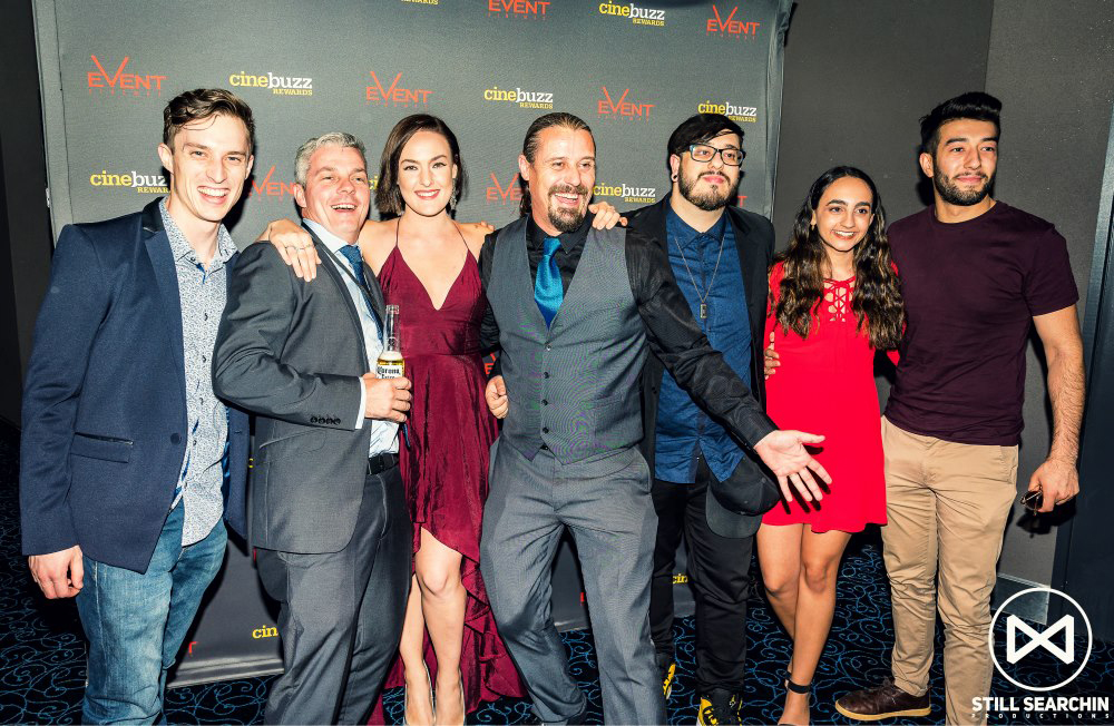 Matt with the cast of She's Not Your Type (2018), DOP Luke Walker, and Made in the West Film Festival Founder Ross Page.