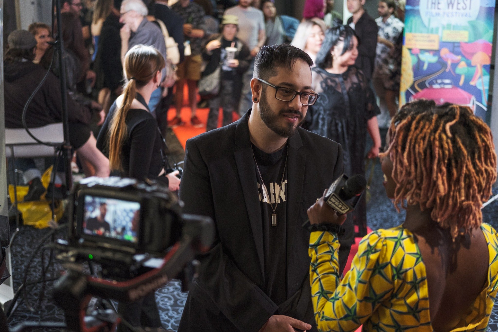 Interview on the red carpet at Made in the West Film Festival 2022