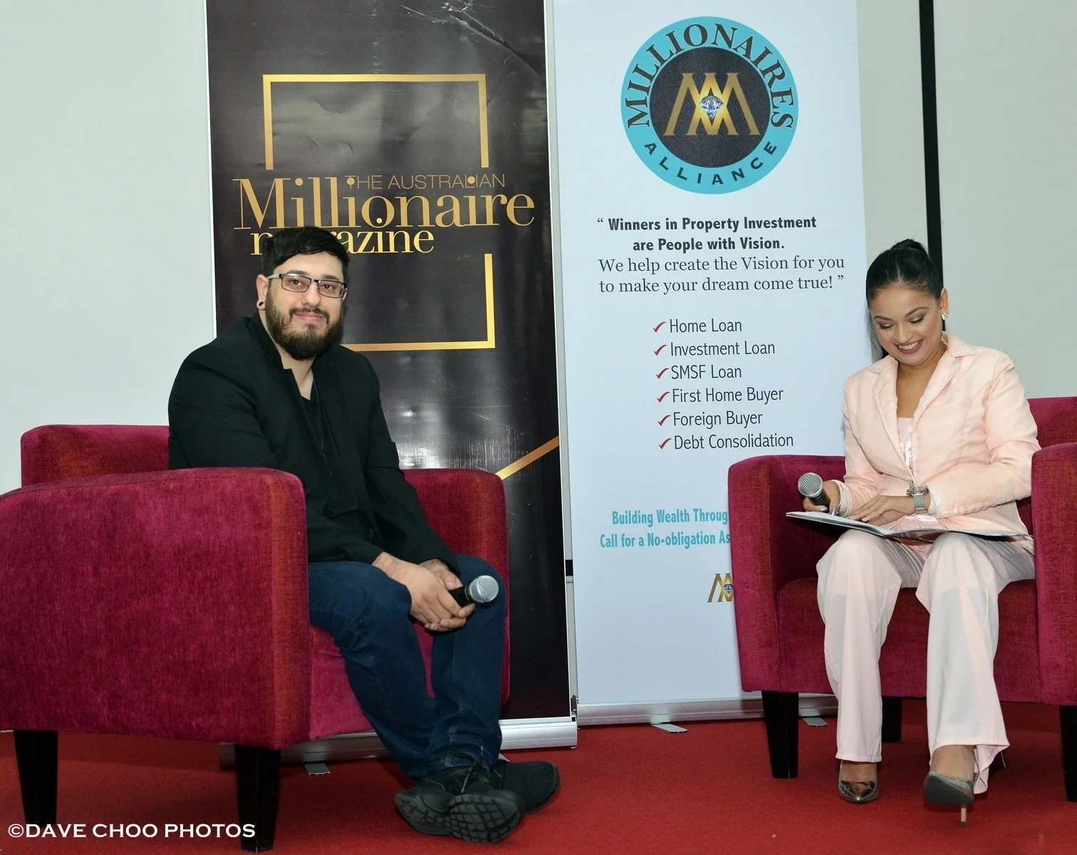 Matthew C. Vella during a live interview with Millionaire Magazine, 2019.