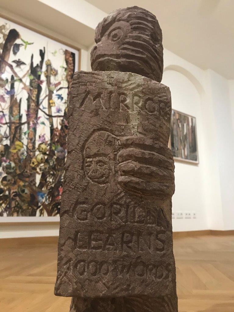 Stefan Rinck, „Gibbons don´t have good press“ , 2015, Sandstein