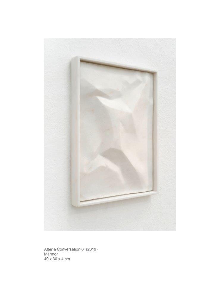 Andreas Blank, After a conversation, 2019, Marmor, 40x30x4cm (Kopie)
