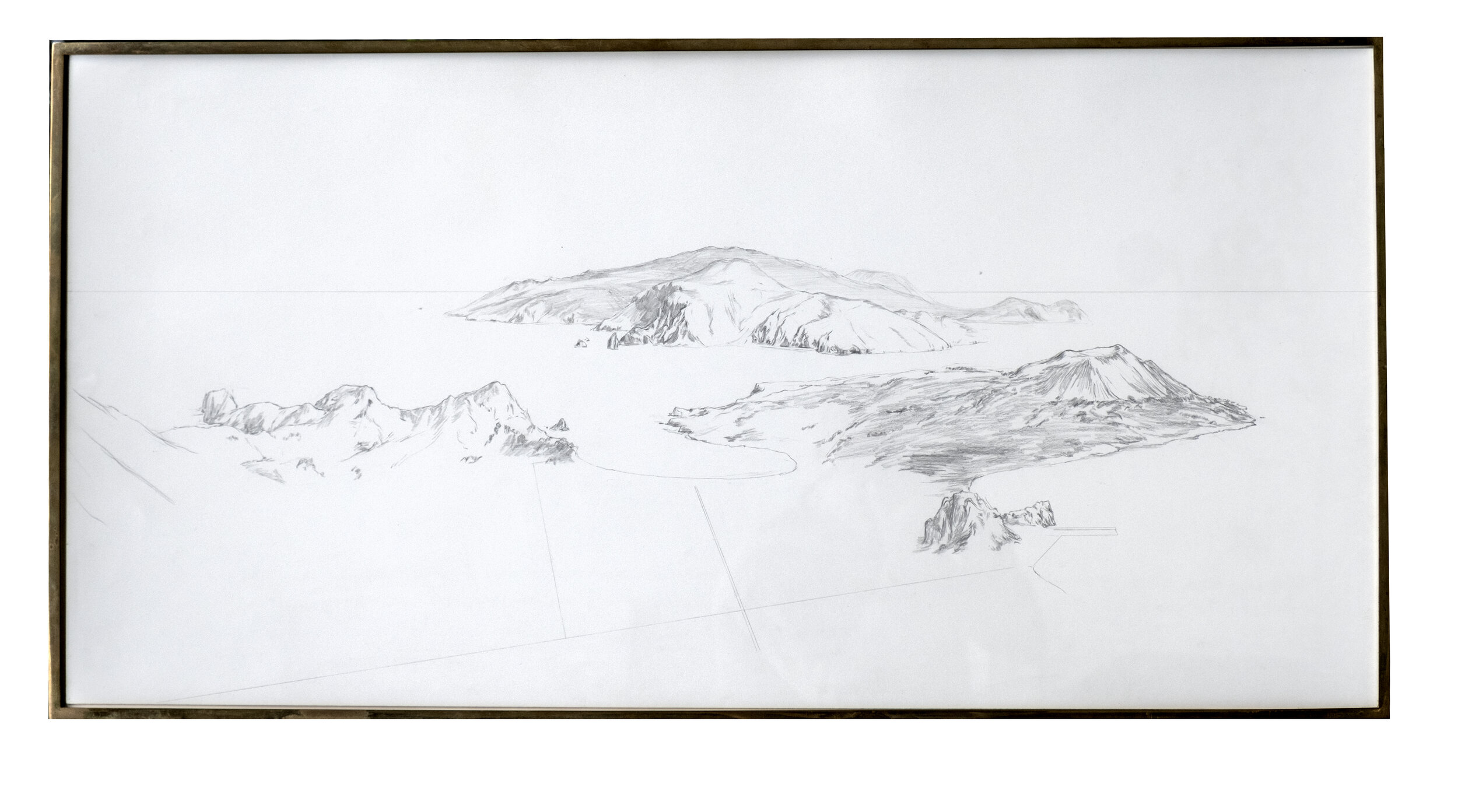 David Regehr_Vulcano_1998, 50x100cm, Graphit und Silber auf Papier (Kopie)