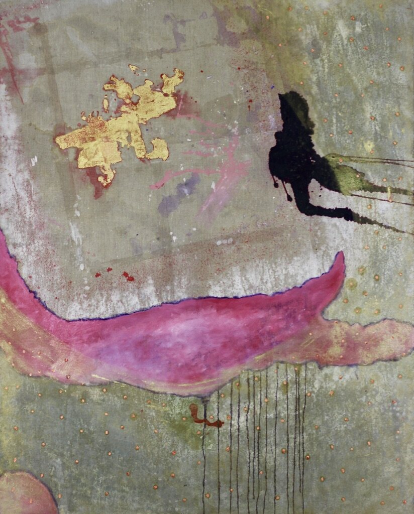 Maik Schierloh NT, 2020, 200 x160cm, Gold leaf on linen, (Kopie)