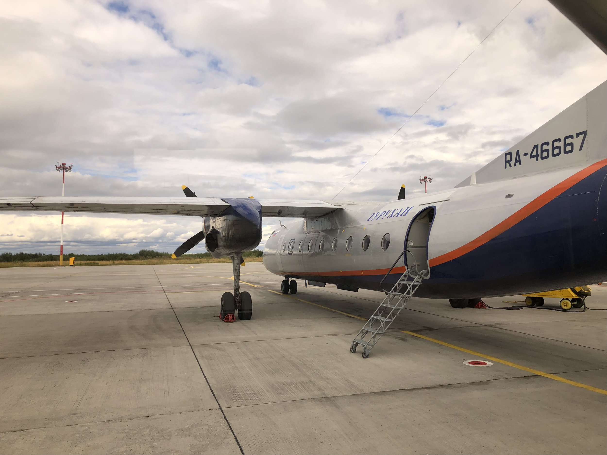 Plane to Solovetsky Islands at Arkhangelsk airport