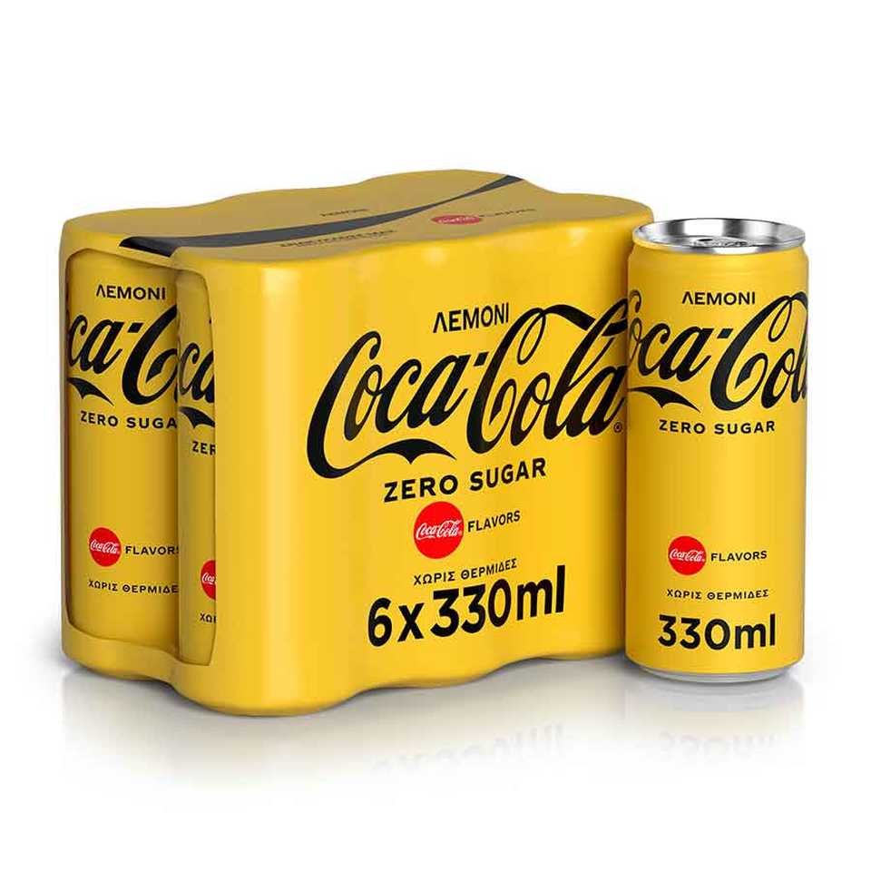 Αναψυκτικό Cola Cola Lemon Κουτί 6x330ml