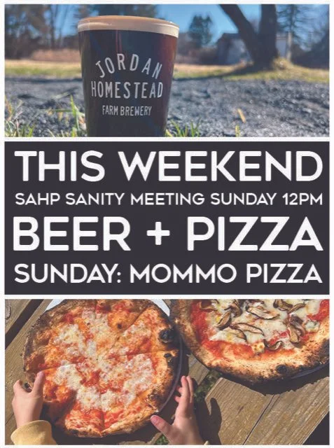 SAHP SANITY MEETING // BEER &amp; PIZZA