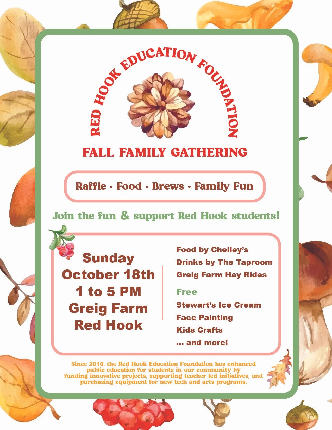 Red Hook Education Foundation Fundraiser - Open to All