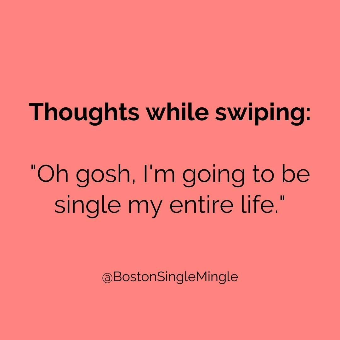 So stop swiping 🙅&zwj;♂️ and start meeting 😘

#datinginboston #singleinboston