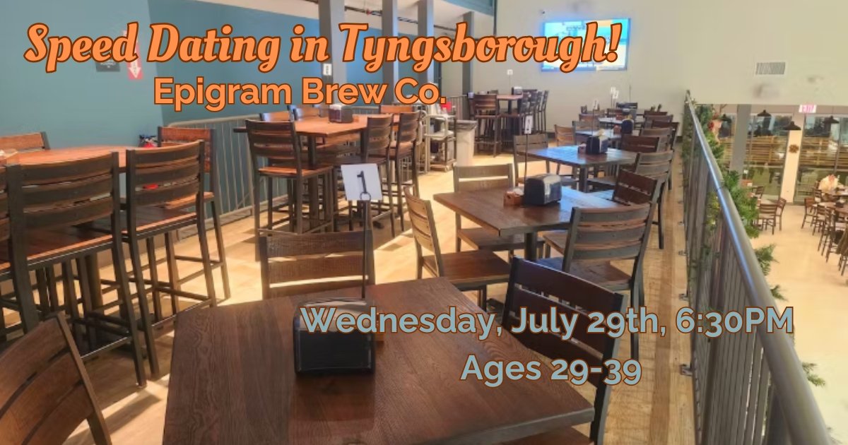 Speed Dating in Tyngsborough, Ages 29-39