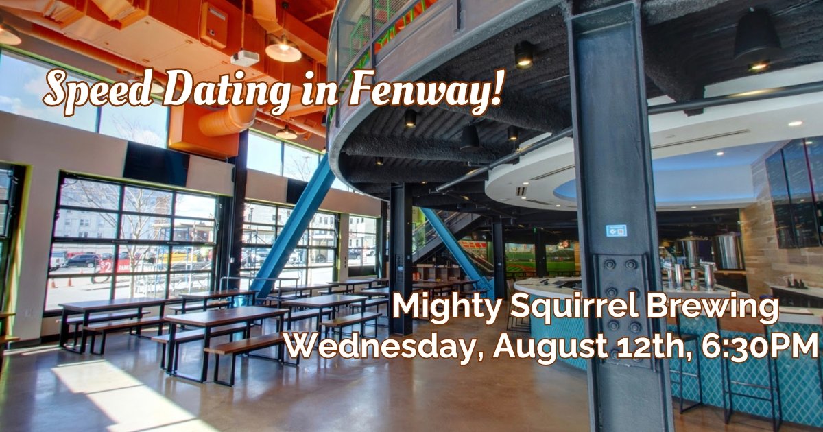 Speed Dating in Fenway, Ages 28-38: Millennial Edition