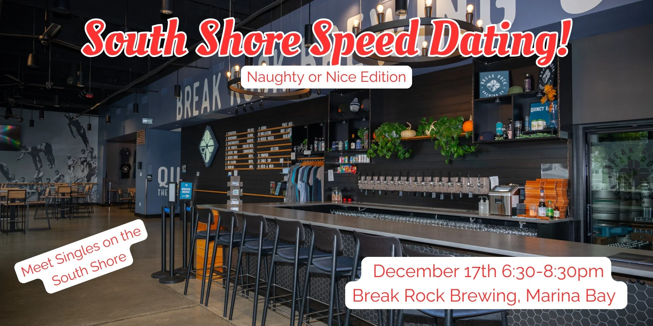Thursday, December 17th: Speed Dating: Naughty or Nice Edition (Quincy/Marina Bay)