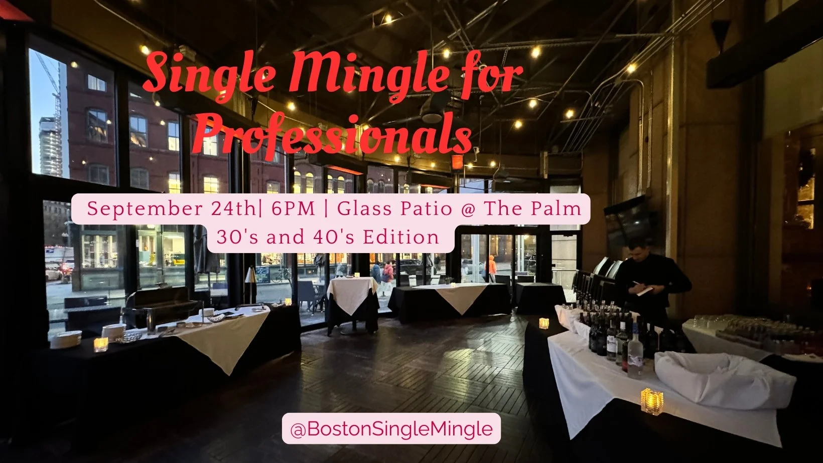 October 24th: Single Mingle for Professionals 30’s 40’s
