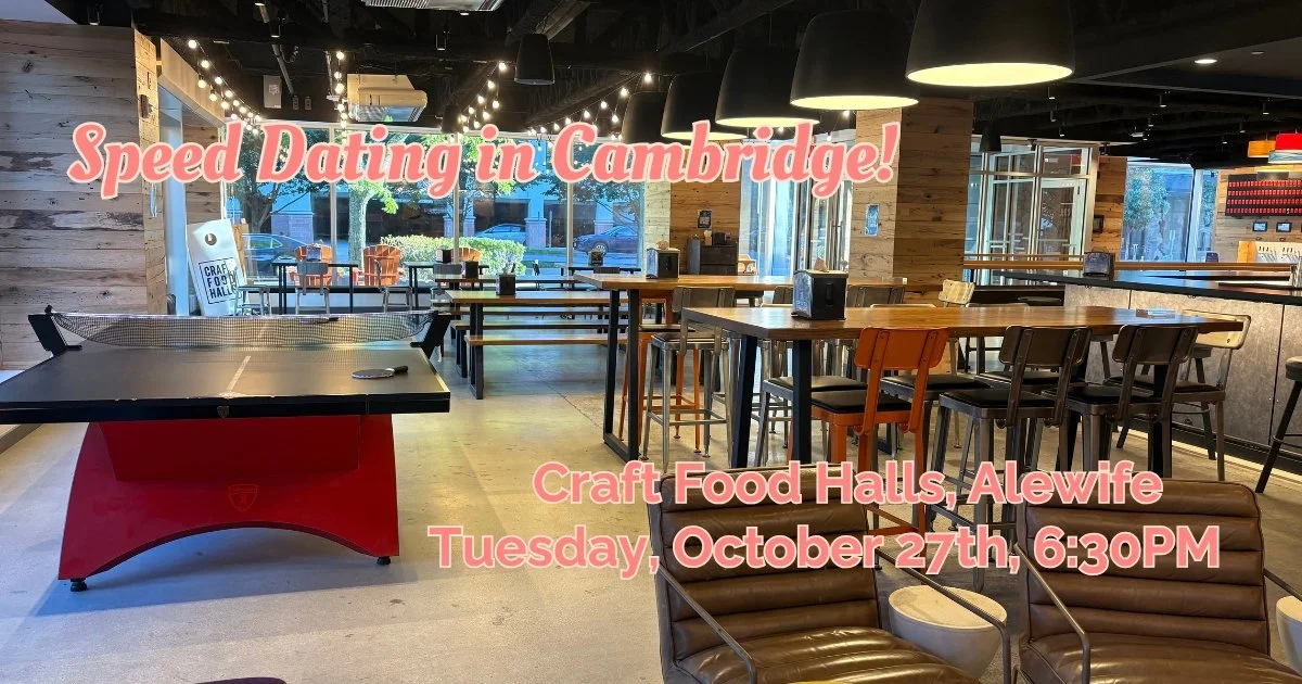 Speed Dating in Cambridge, Ages 30-42 