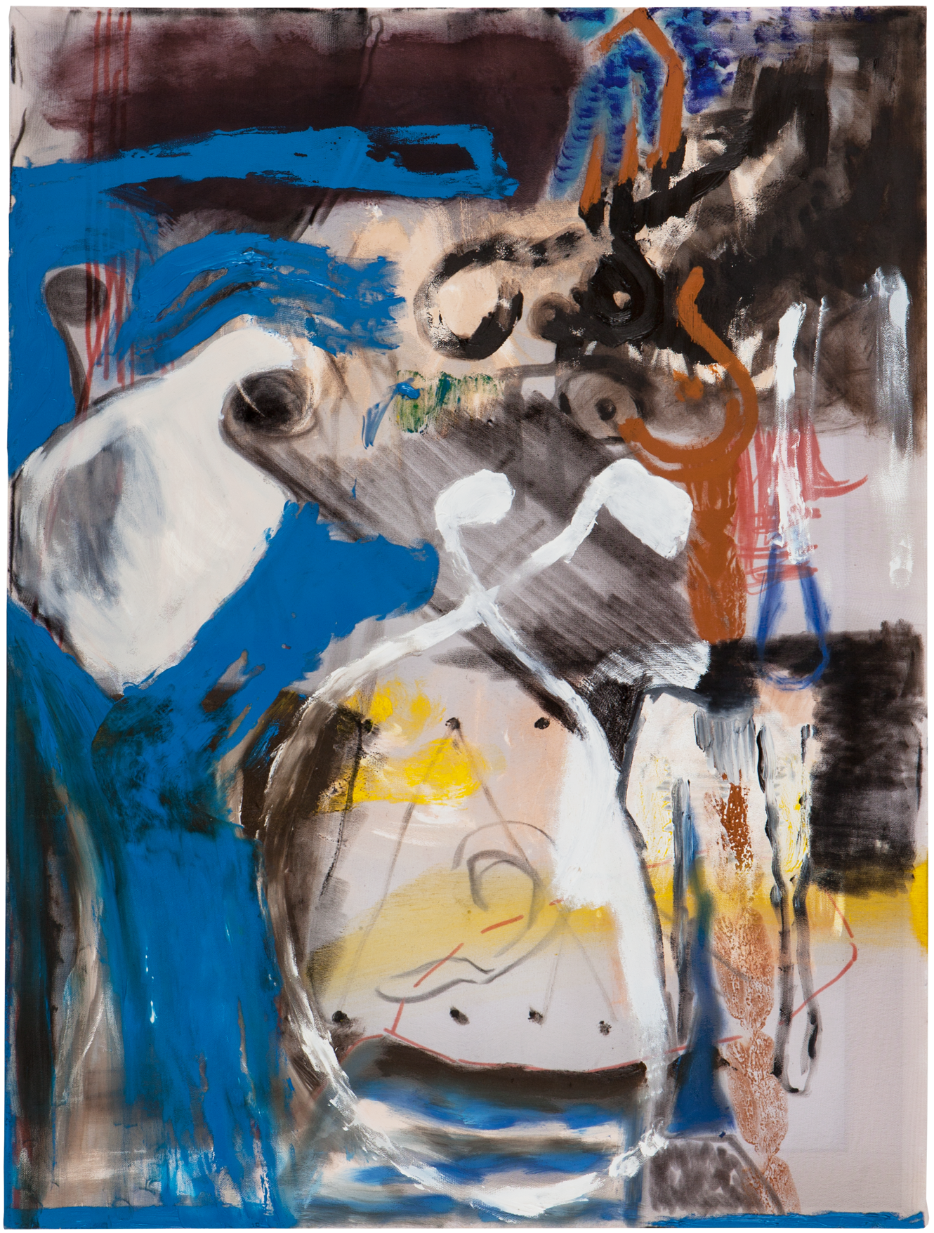 Prototype of Hospitality oil, acrylic, marker and charcoal on polyester, 60 x 45 cm