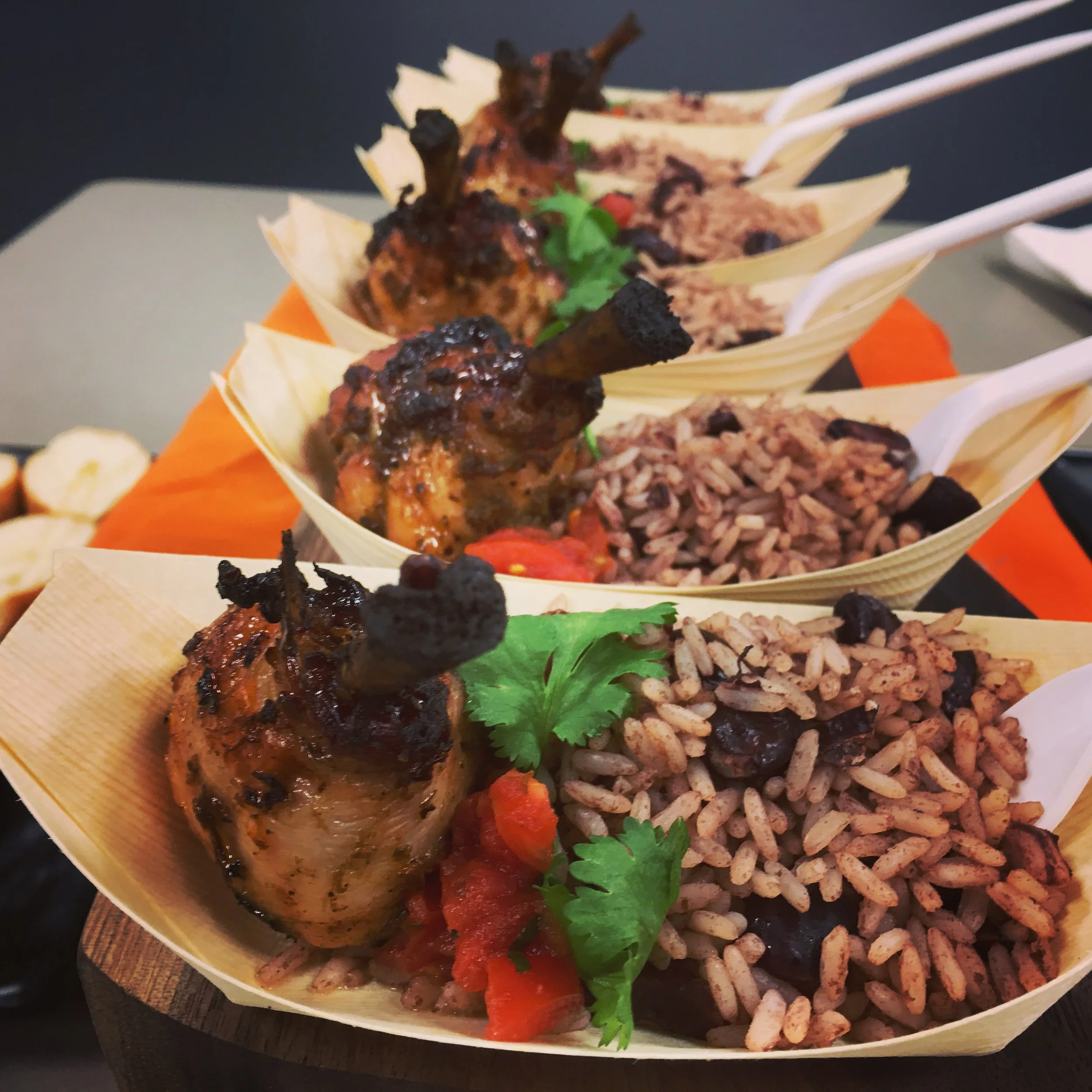 Mini jerk chicken rice and peas.jpg