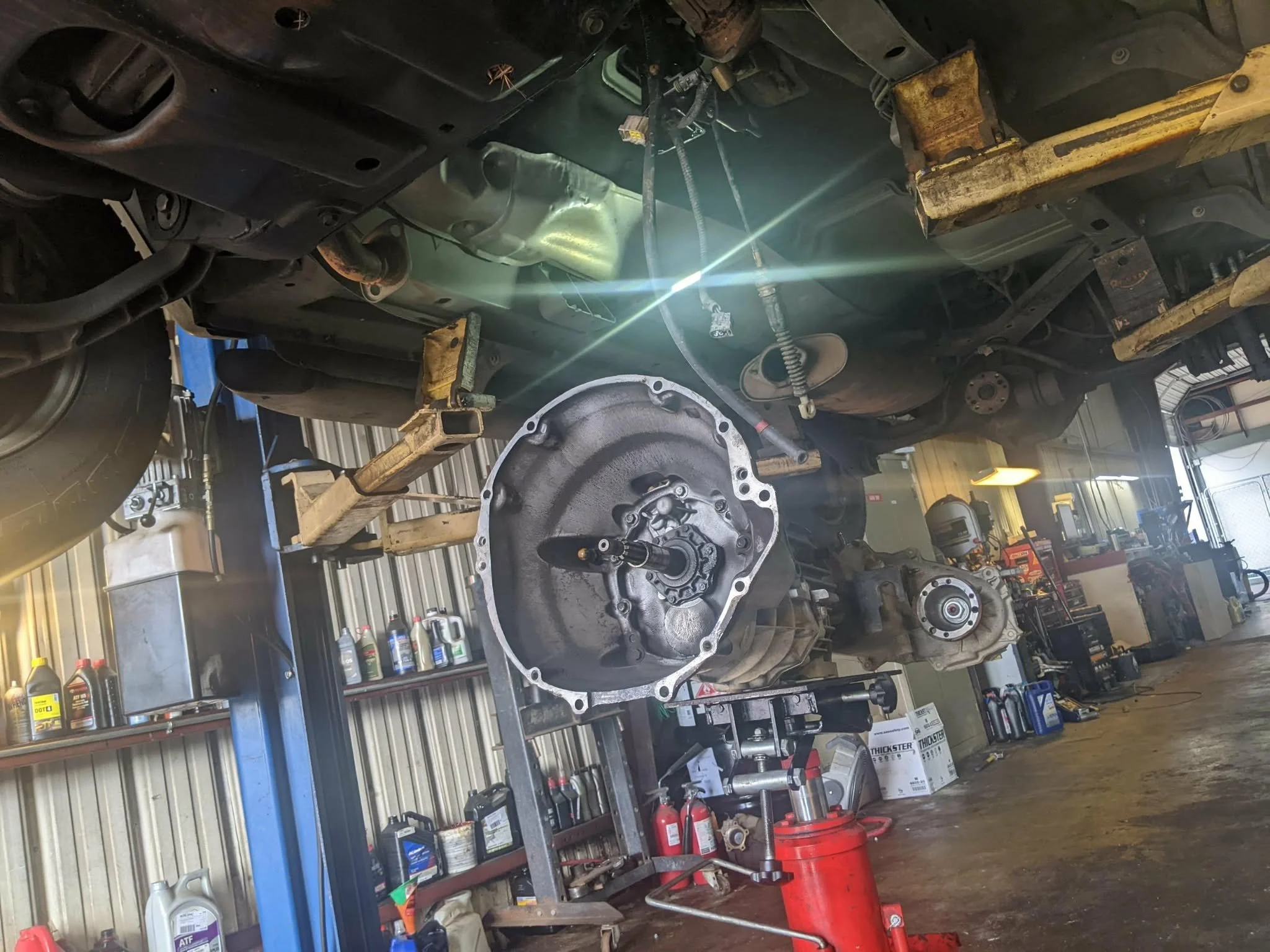 Transmission repair shop