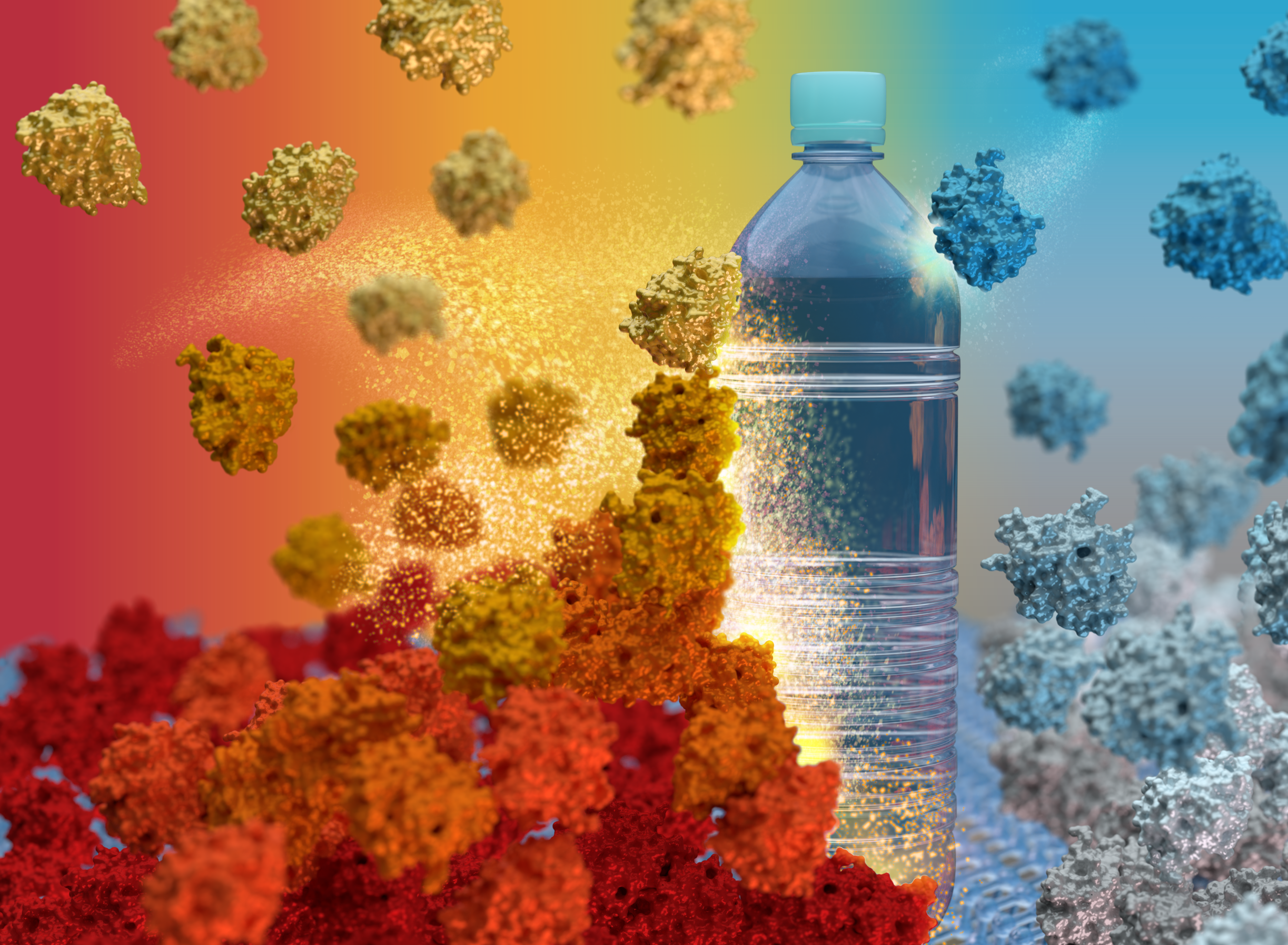 Concentration-Dependent Inhibition of Mesophilic PETases on Poly(ethylene terephthalate) Can Be Eliminated by Enzyme Engineering