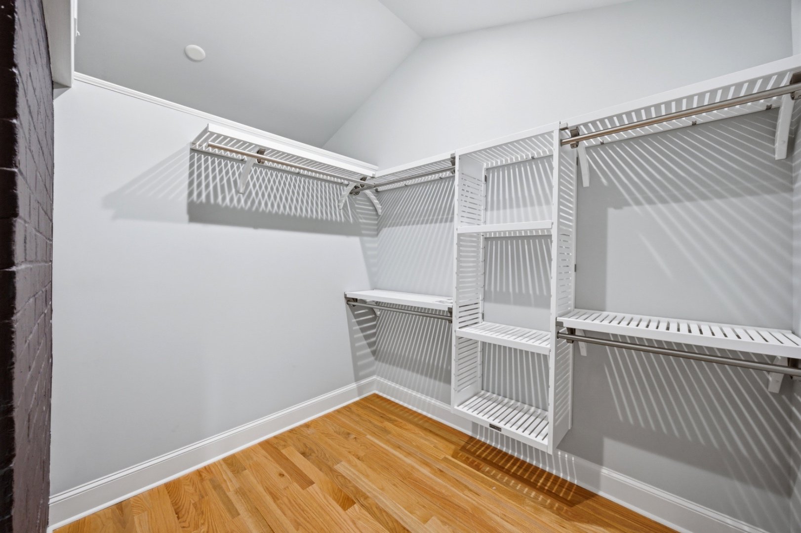 Custom closet shelving system, built for smart storage.