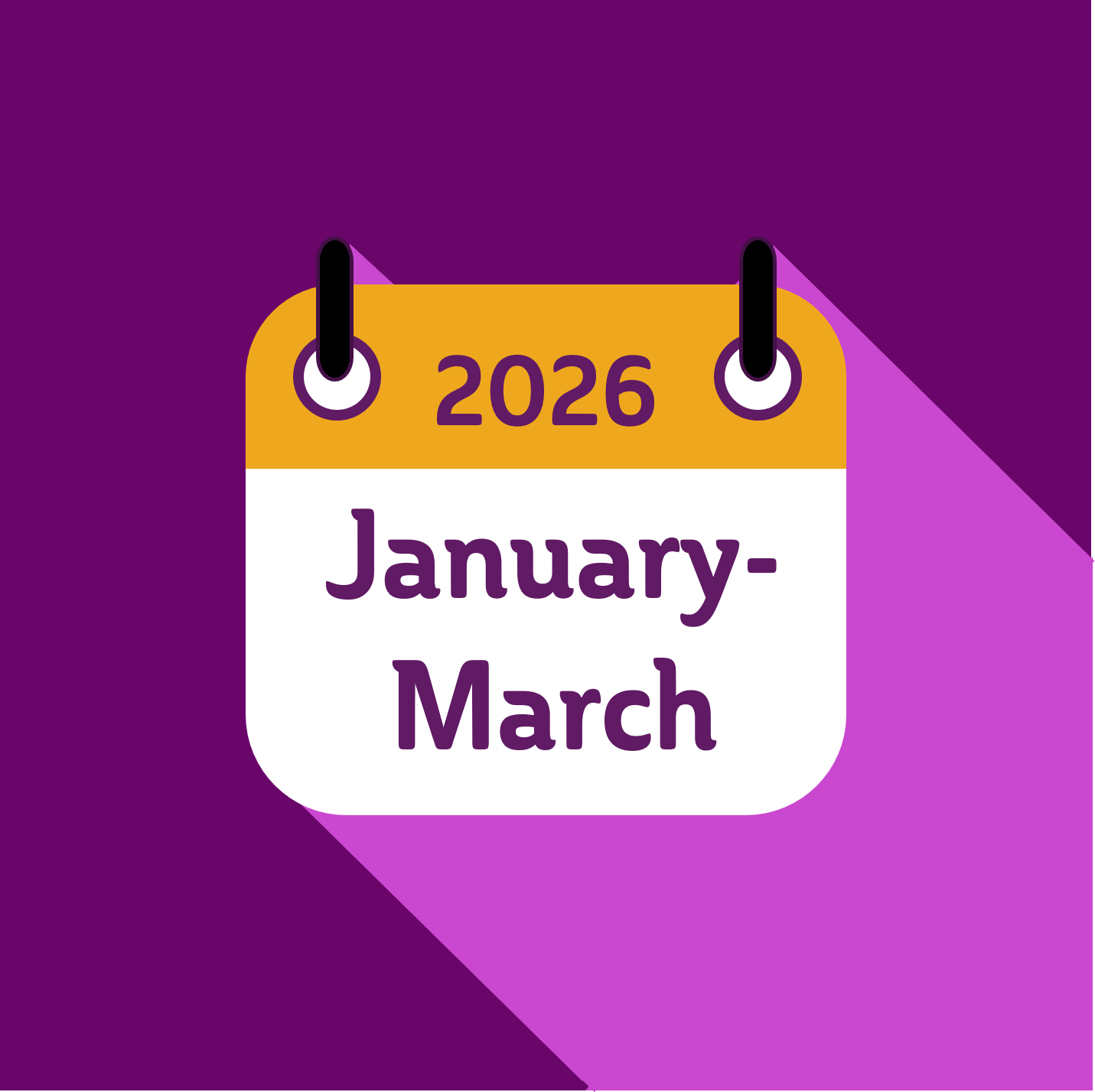 Key dates for your diary: January - March 2026