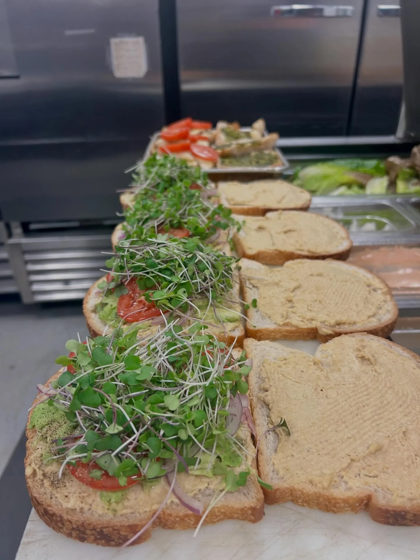 It&rsquo;s gloomy outside, but fresh and vibrant @dailycoop ! Come on down and grab a pick me up!