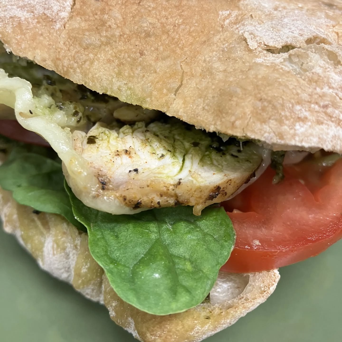 Have you seen our chicken? Our Chicken Pesto Sammie and our new deli Chicken Salad are now made with local Springer Mountain chicken, roasted in house!