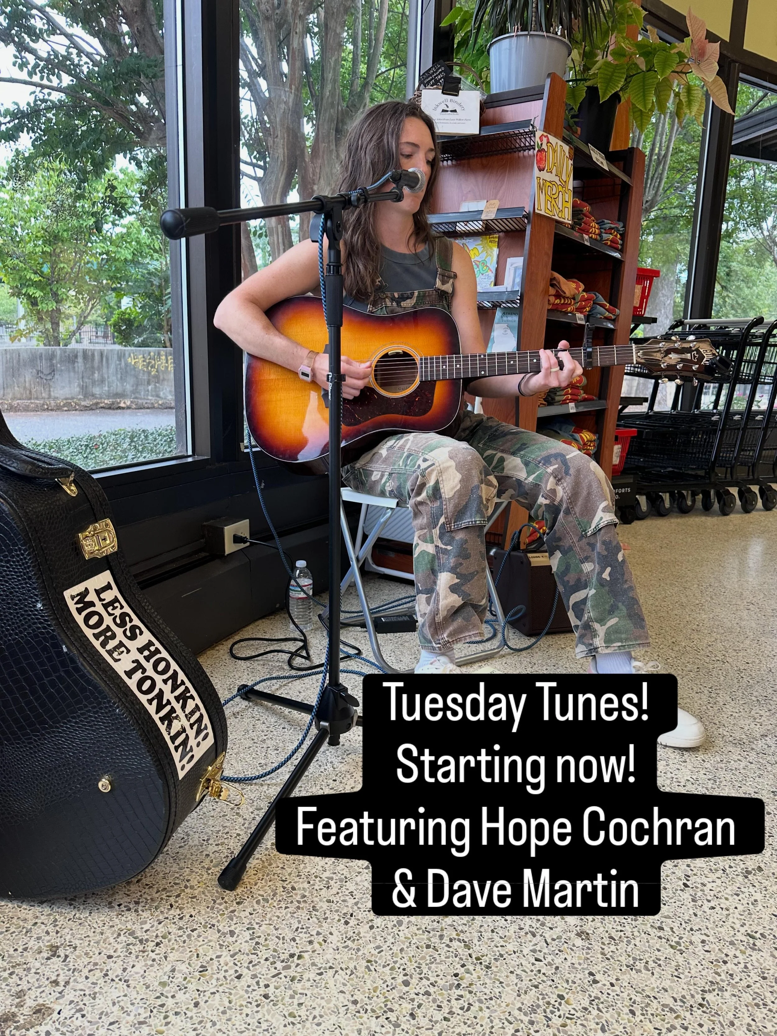 Come on down to Daily for Tuesday Tunes! Featuring Dave Martin and Hope Cochran!