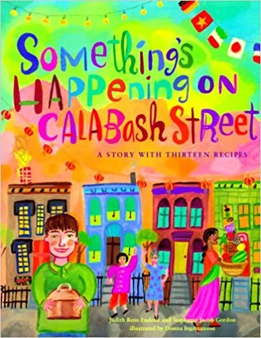 Something's happening on Calabash Street. The air is filled with delicious scents and excitement. When the sky turns rosy, Mama fills her favorite dish, Baba puts on her best dress, and Mischa leads his family down the street to the Calabash Street Fair! Deliciously diverse, Something's Happening on Calabash Street includes child-friendly recipes for each of the dishes featured in the story. Published by Chronicle Books.