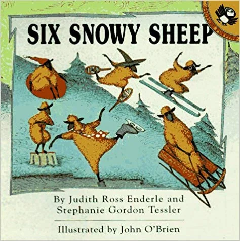 It’s Christmas morning and under the tree six little sheep find gifts to revel in the snowy season. But when five sheep swoop, skitter, schuss, stomp, and swirl their way to disaster, the sixth sheep uses his noodle, and his Christmas gift, to save the day. One of four Sheep books by Judy and Stephanie. Published by Boyds Mills Press.