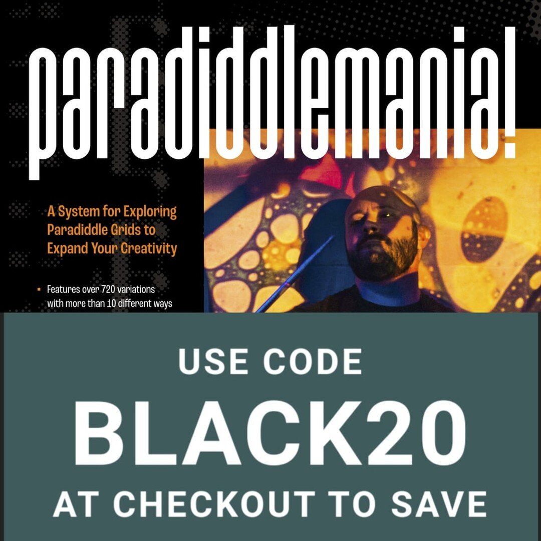 Happy Thanksgiving!  Paradiddlemania! is on sale this weekend (along with many other great books)! Head over to Hudsonmusic.com to get your copy for 20% off today! 

#instadrums #drumset #blackfriday2022 #blackfridaysale #drums #drummer #drumming #dr