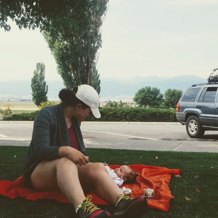 Stopping at our first rest stop in Oregon just outside of Baker City.