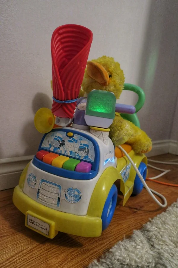 Our makeshift toddler alarm clock