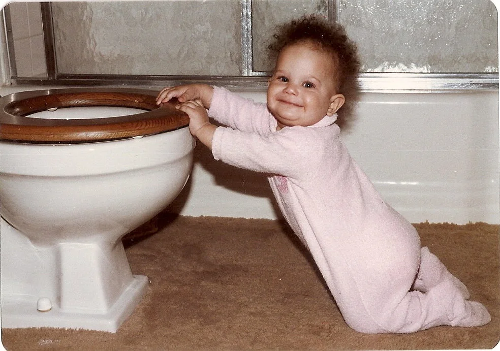 At some point in 1984 or 1985… gotta love the carpeted bathroom
