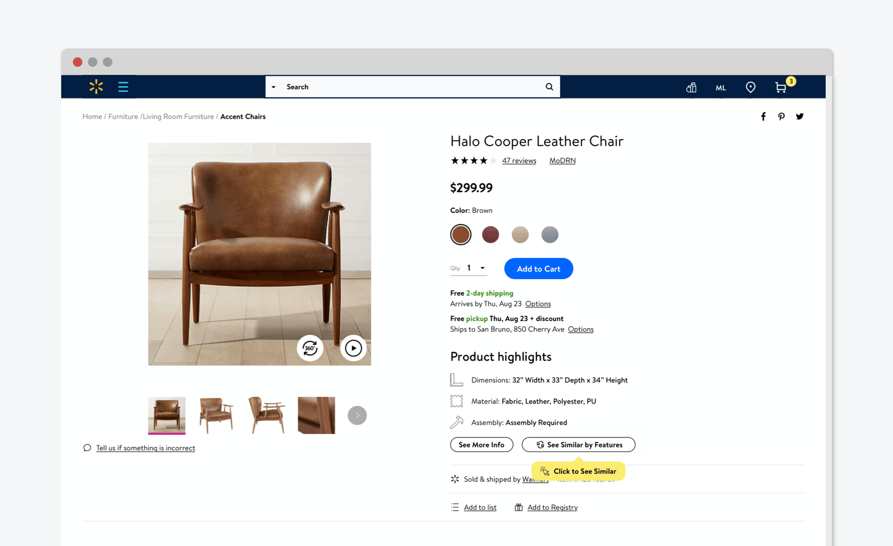 Project XY Module on Item Page with the Jump Link