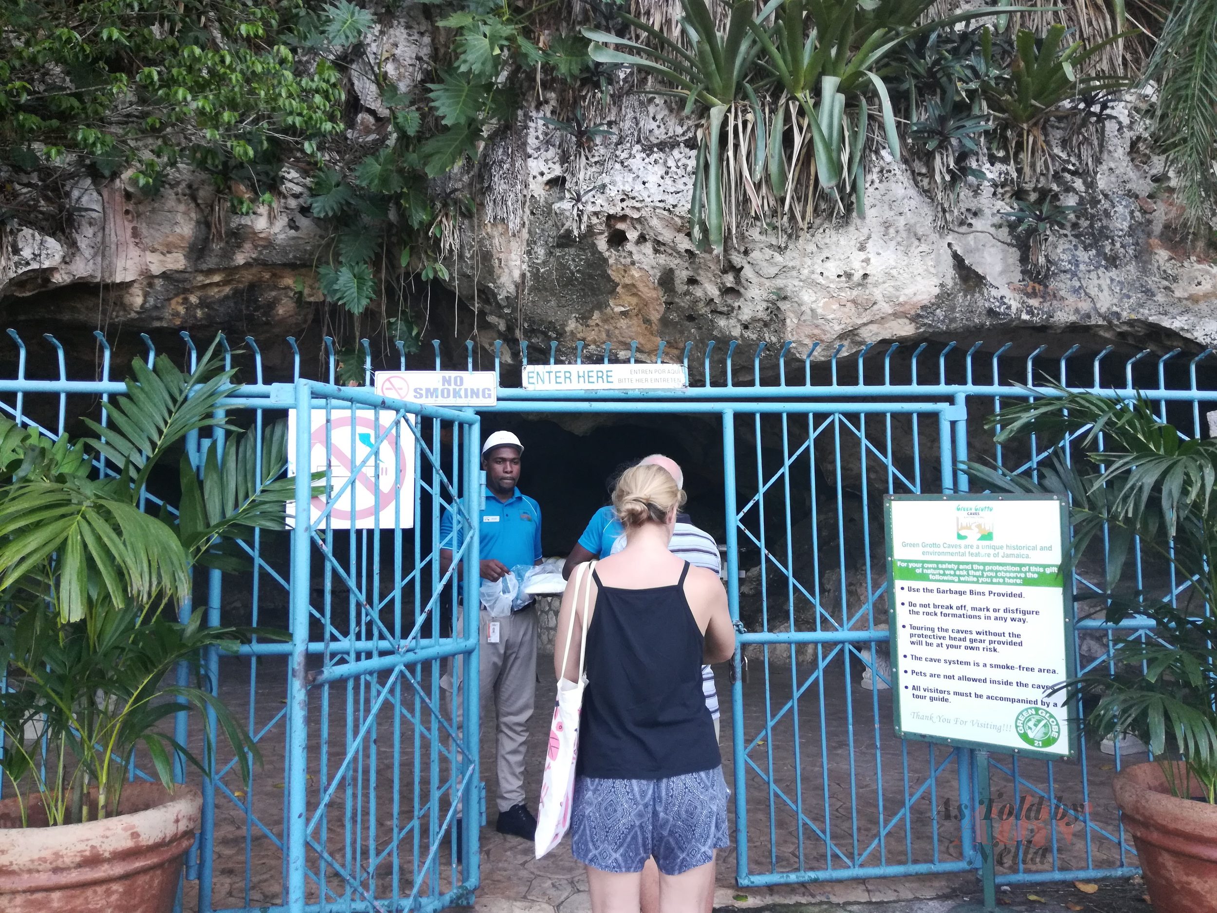 The Entrance to the Green Grotto Caves