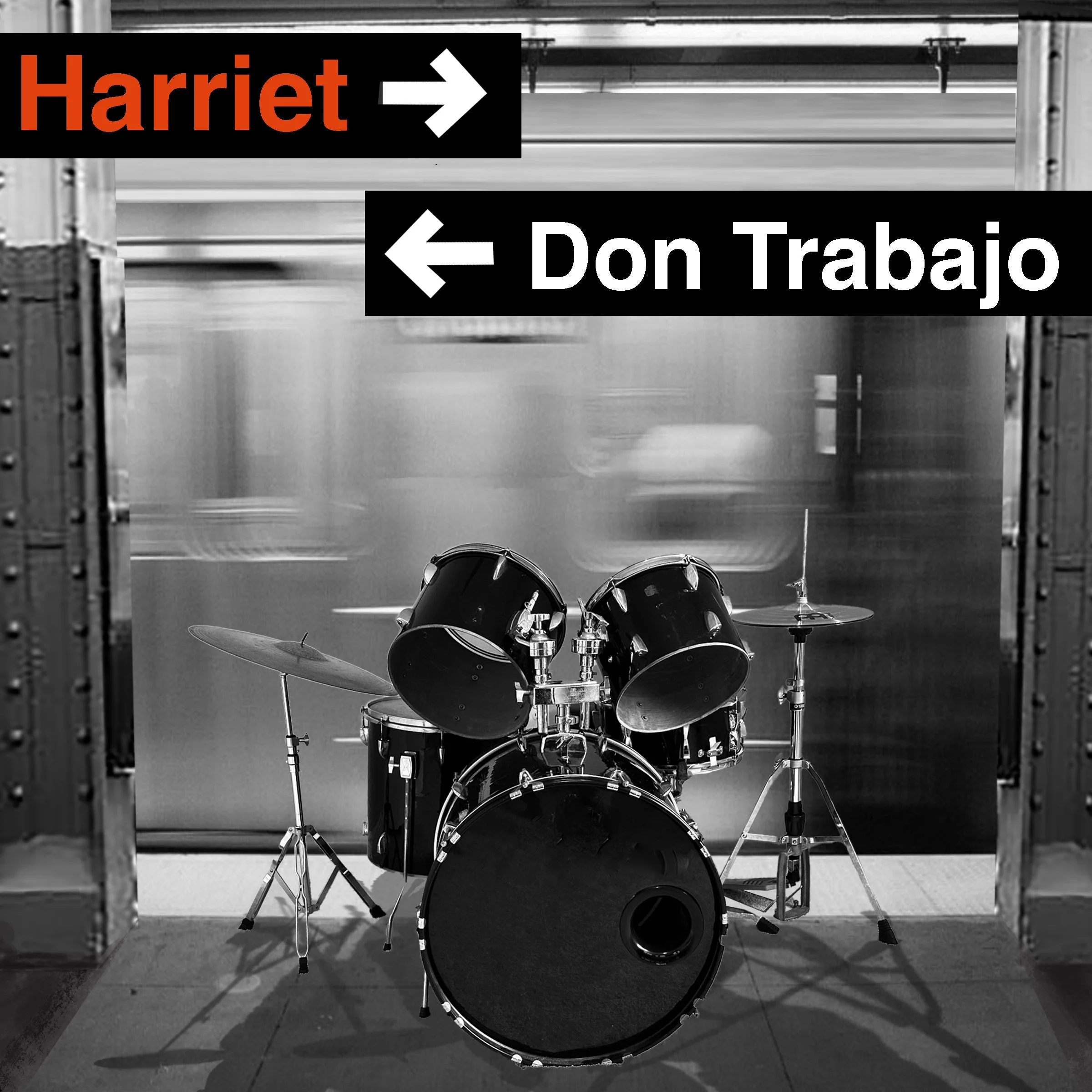 Album cover for Don Trabajo's single, 'Harriet'