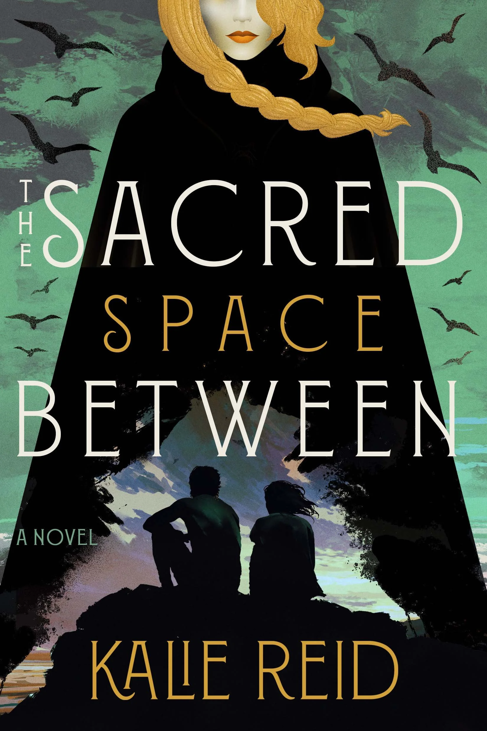 Book cover for 'The Sacred Space Between' by Kalie Reid.