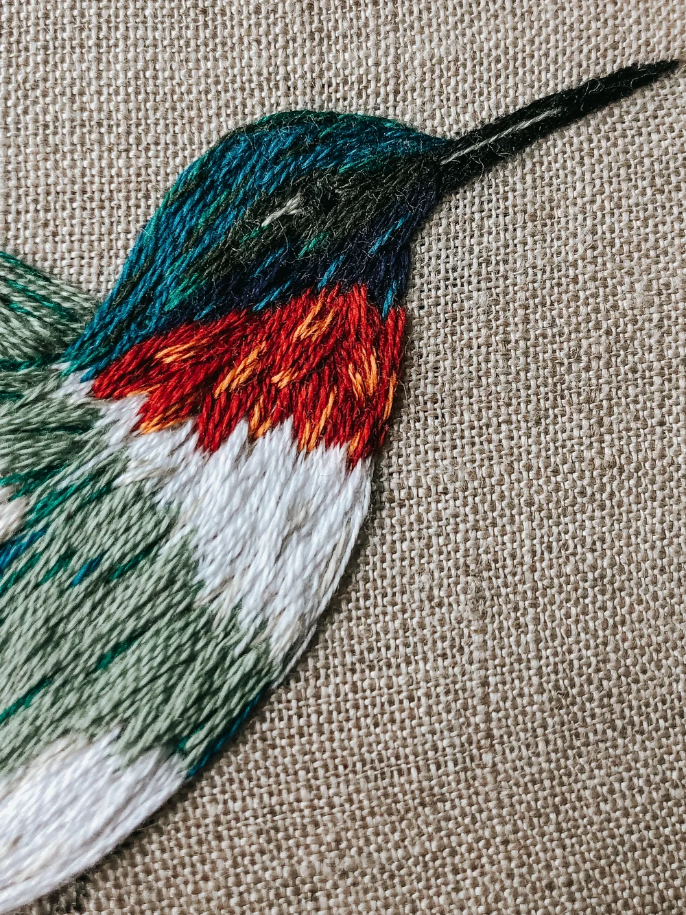 Hummingbird Embroidery Pattern (PDF Download) — HARVEST GOODS CO.
