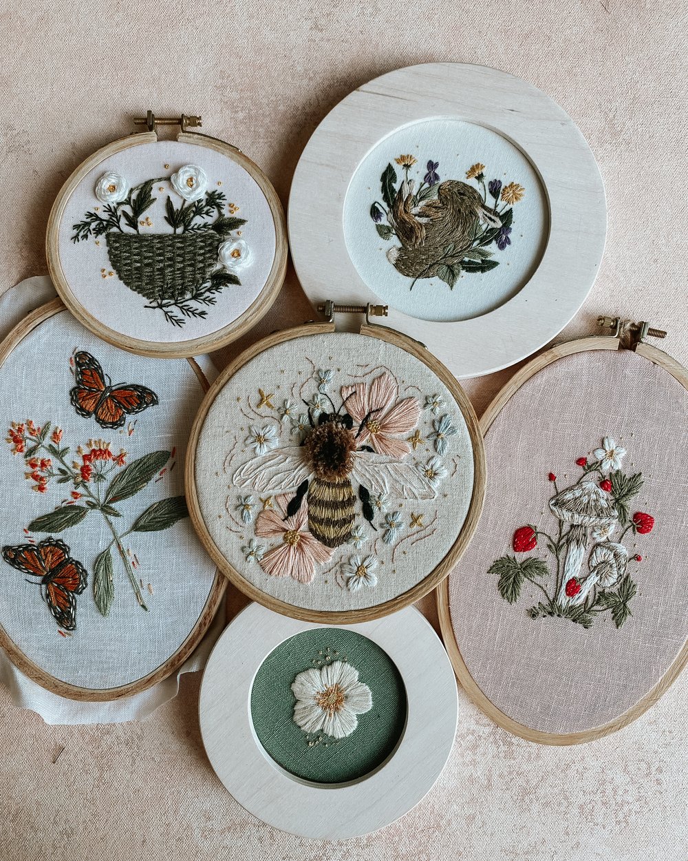 bee lovely embroidery kit