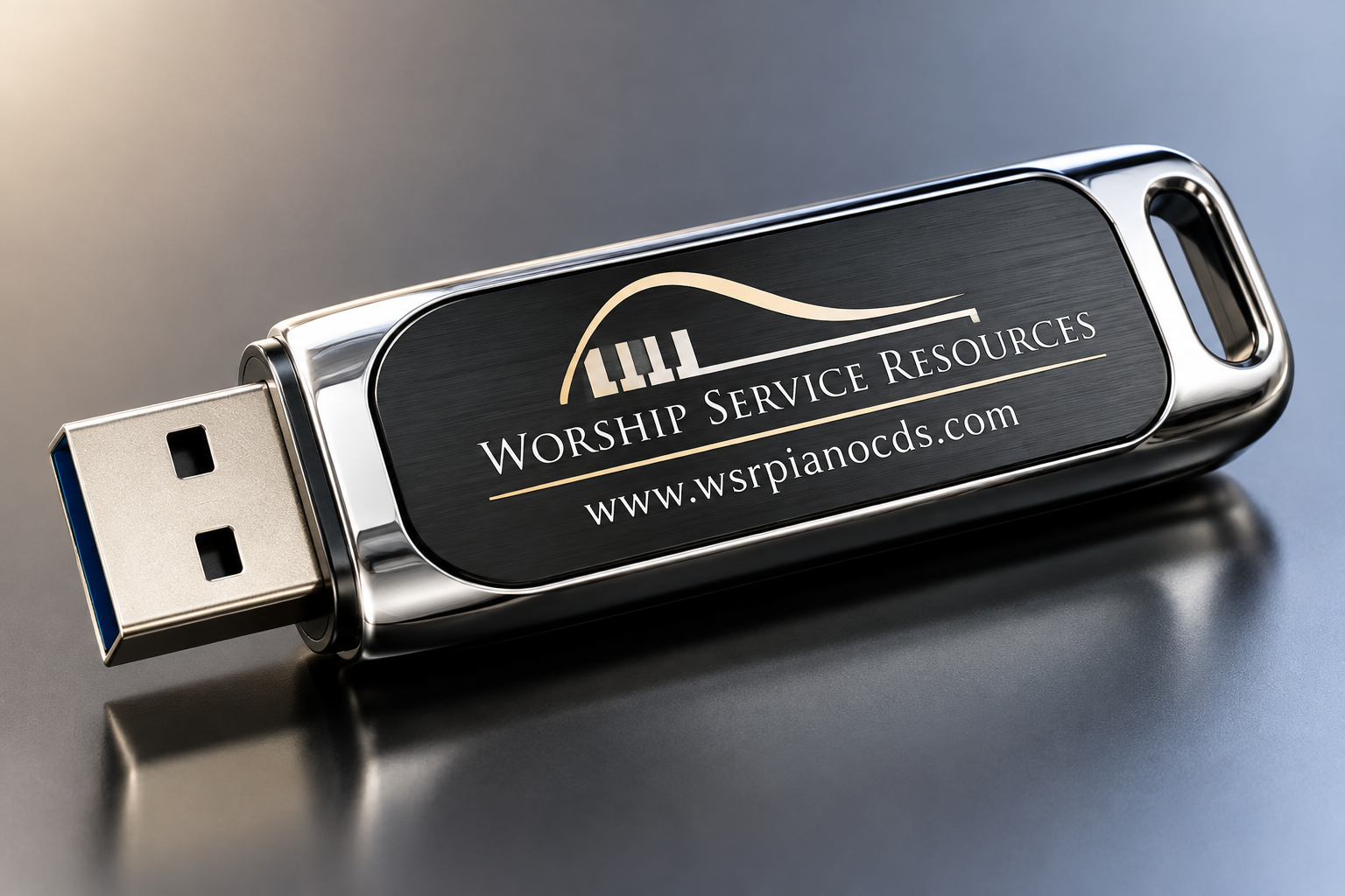 Flash Drive - 220 Hymns - 10 CD Set & Powerpoint Slides COMBINED - Lower Keys
